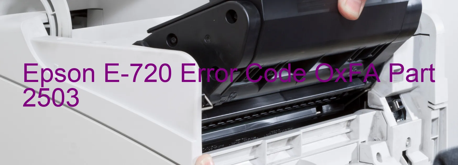 Epson E-720 Error Code OxFA Part 2503