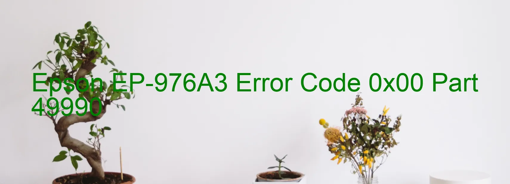 Epson EP-976A3 Error Code 0x00 Part 49990