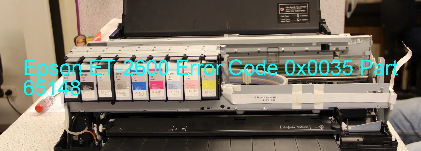 Epson ET-2600 Error Code 0x0035 Part 65148