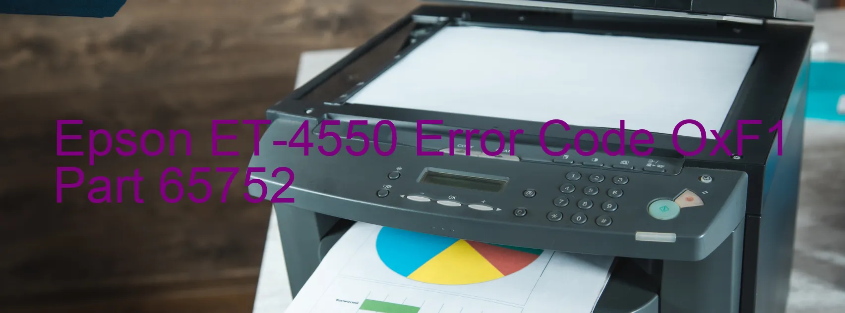 Epson ET-4550 Error Code OxF1 Part 65752