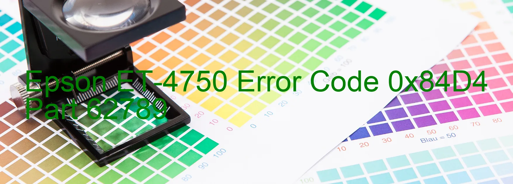 Epson ET-4750 Error Code 0x84D4 Part 62789