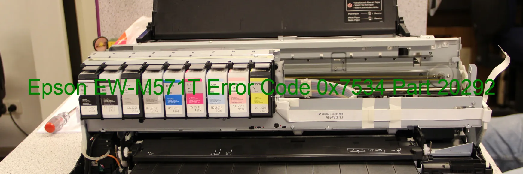 Epson EW-M571T Error Code 0x7534 Part 20292