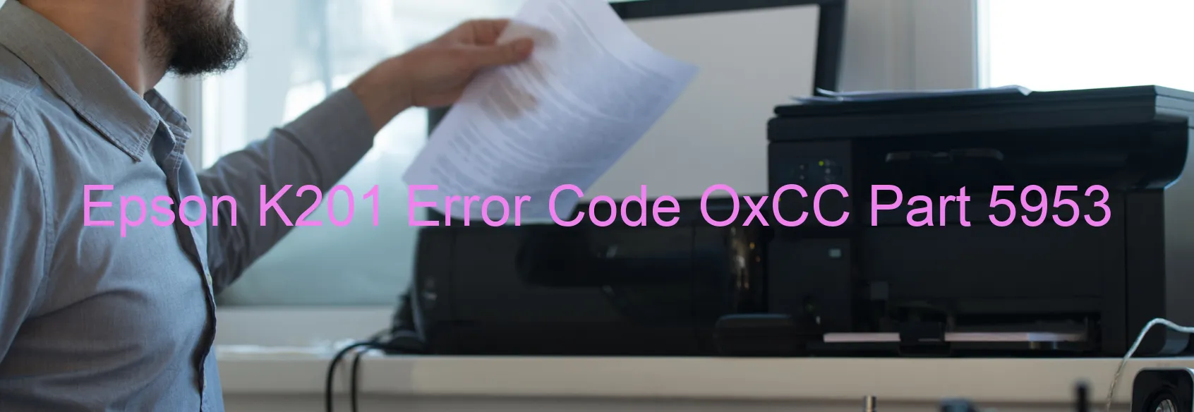 Epson K201 Error Code OxCC Part 5953