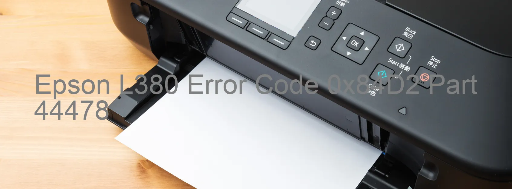 Epson L380 Error Code 0x84D2 Part 44478