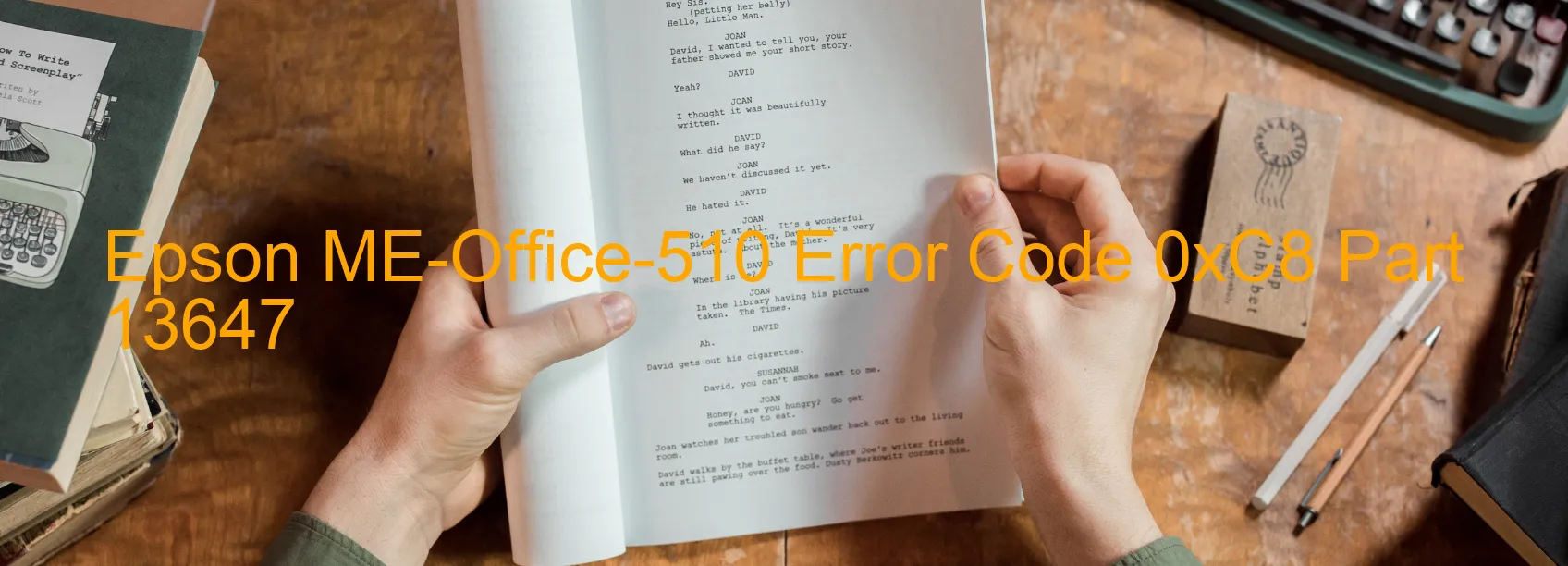 Epson ME-Office-510 Error Code 0xC8 Part 13647