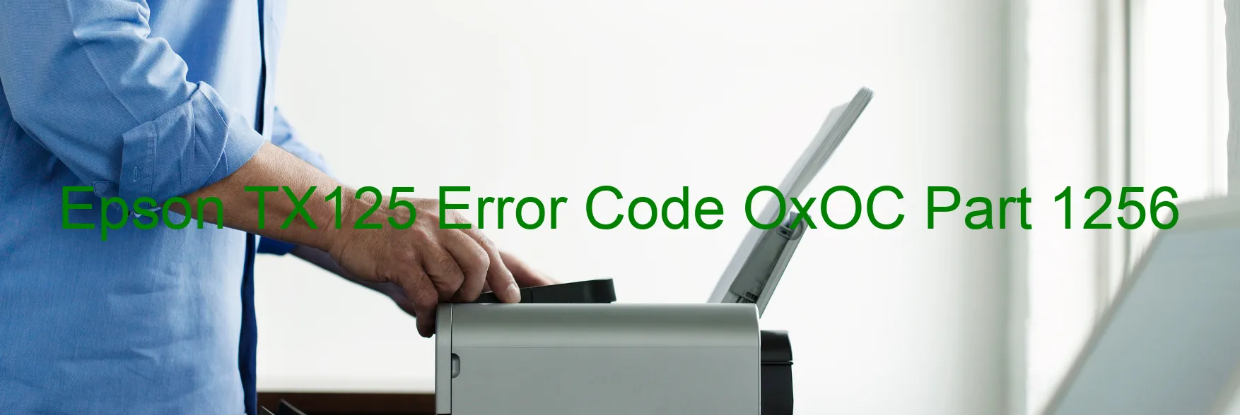 Epson TX125 Error Code OxOC Part 1256