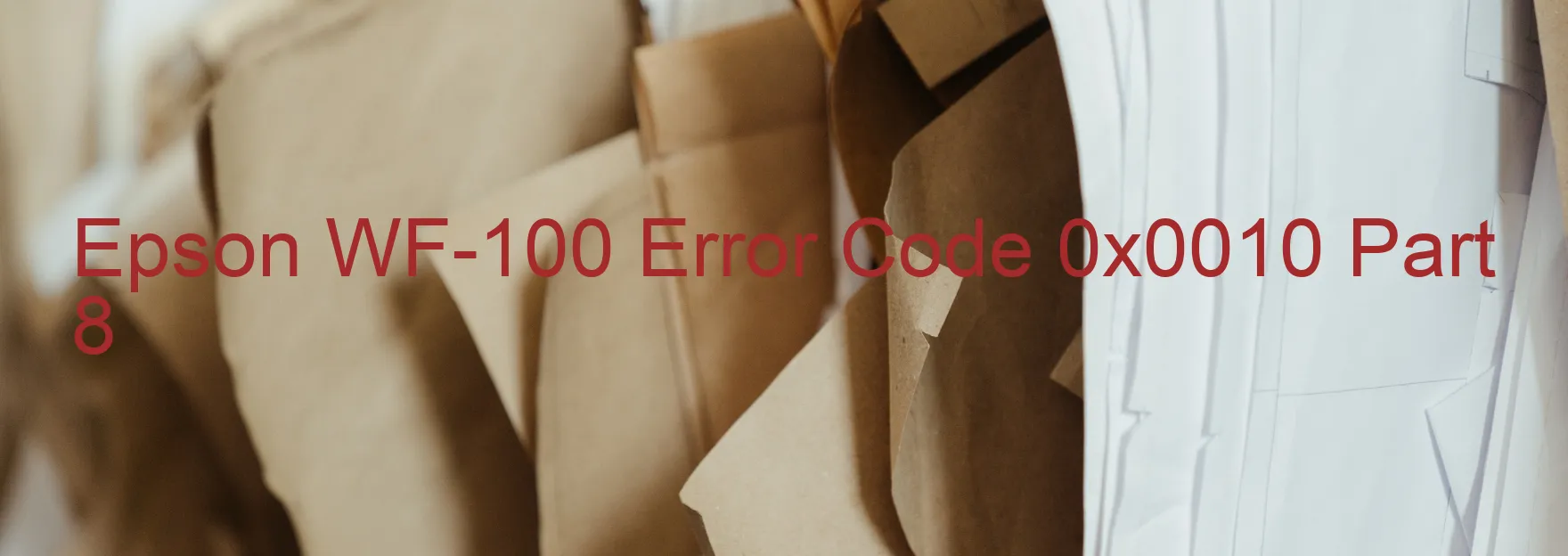 Epson WF-100 Error Code 0x0010 Part 8