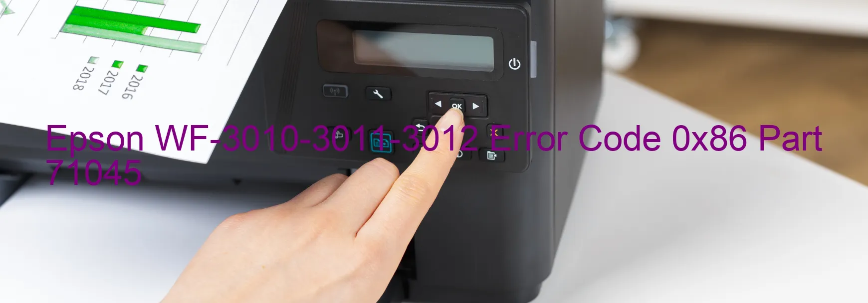 Epson WF-3010-3011-3012 Error Code 0x86 Part 71045