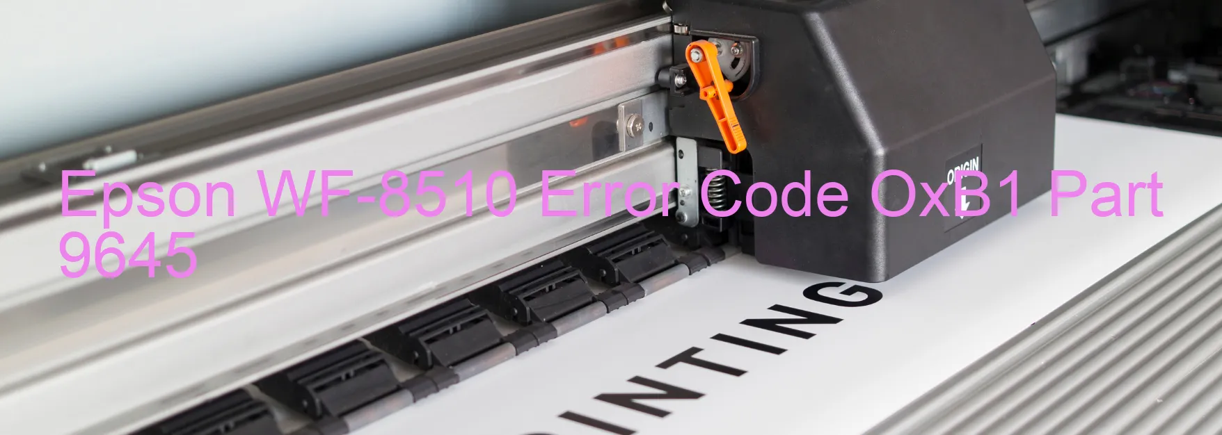 Epson WF-8510 Error Code OxB1 Part 9645