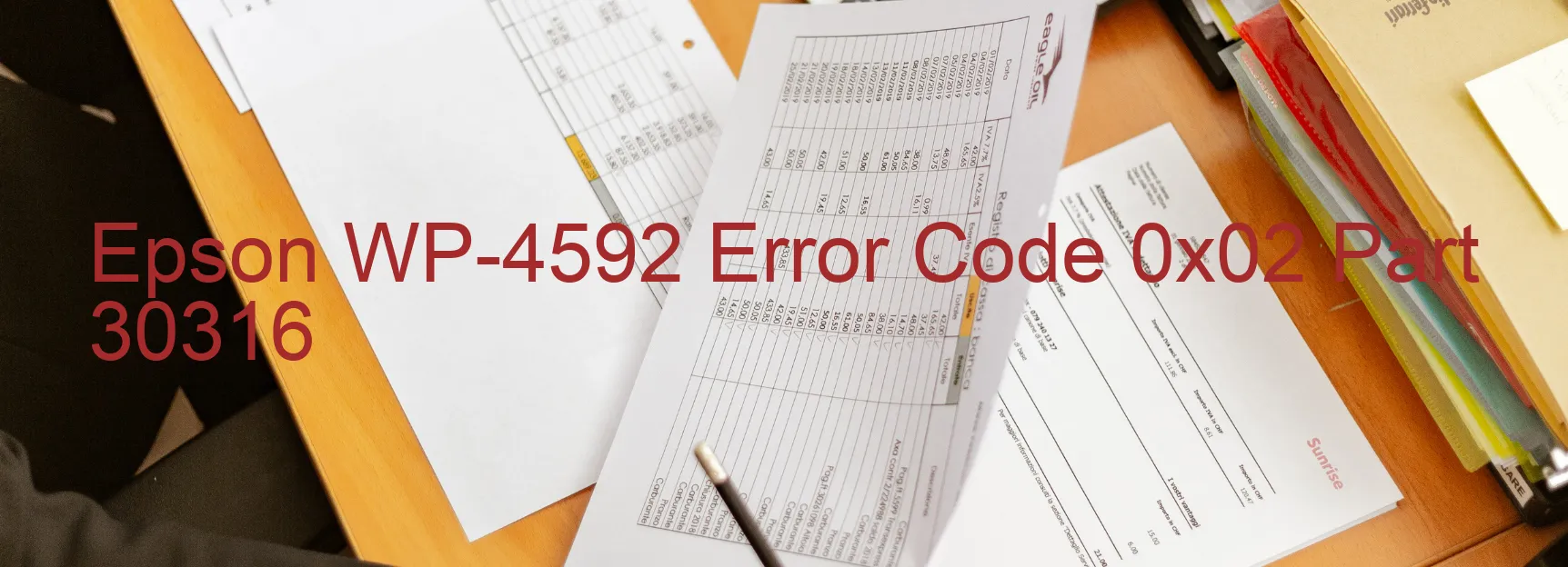 Epson WP-4592 Error Code 0x02 Part 30316