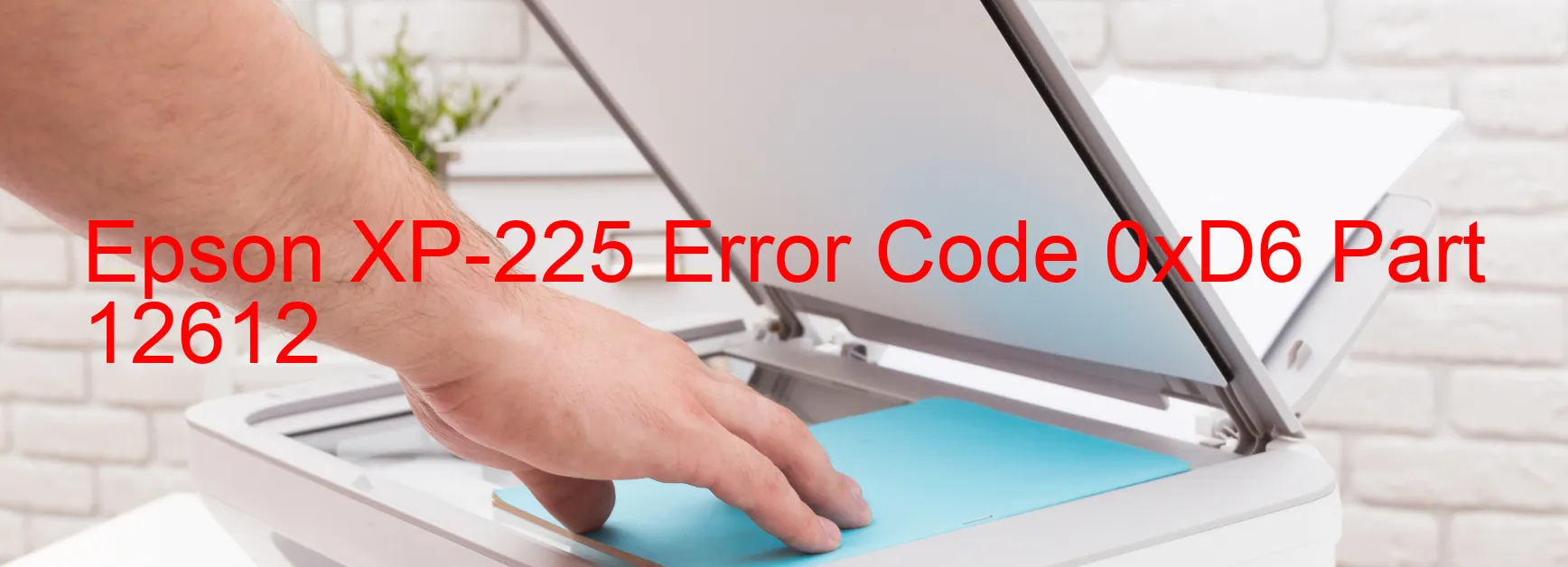 Epson XP-225 Error Code 0xD6 Part 12612