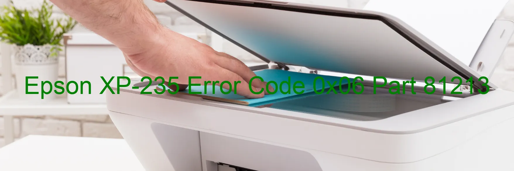 Epson XP-235 Error Code 0x06 Part 81213